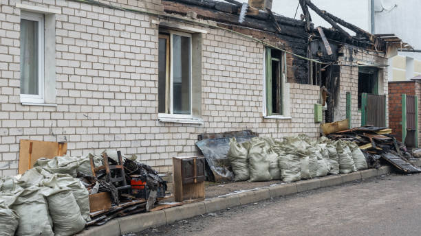 Professional Fire Damage Repair technician working in Tempe, AZ